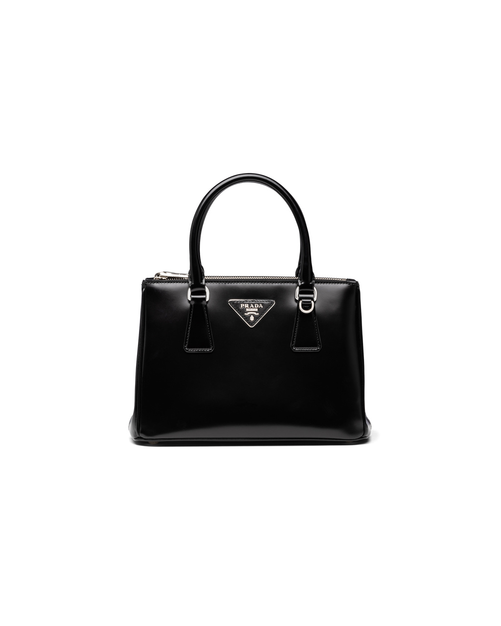 Prada Prada Galleria Brushed Bőr Small Bag Fekete | NTKLSJ134