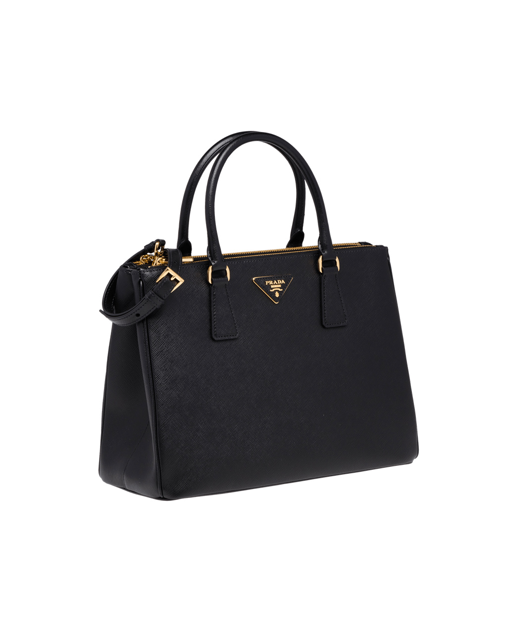 Prada Prada Galleria Saffiano Bőr Large Bag Fekete | PYSLHV402