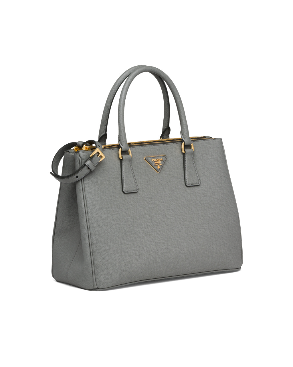 Prada Prada Galleria Saffiano Bőr Large Bag Slate Gray | WIPYEF795