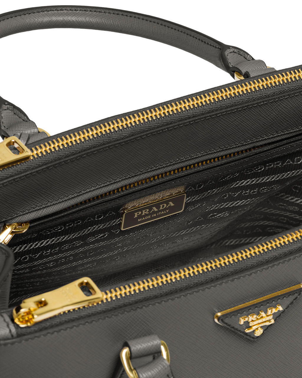 Prada Prada Galleria Saffiano Bőr Medium Bag Slate Gray | AZSBFX058