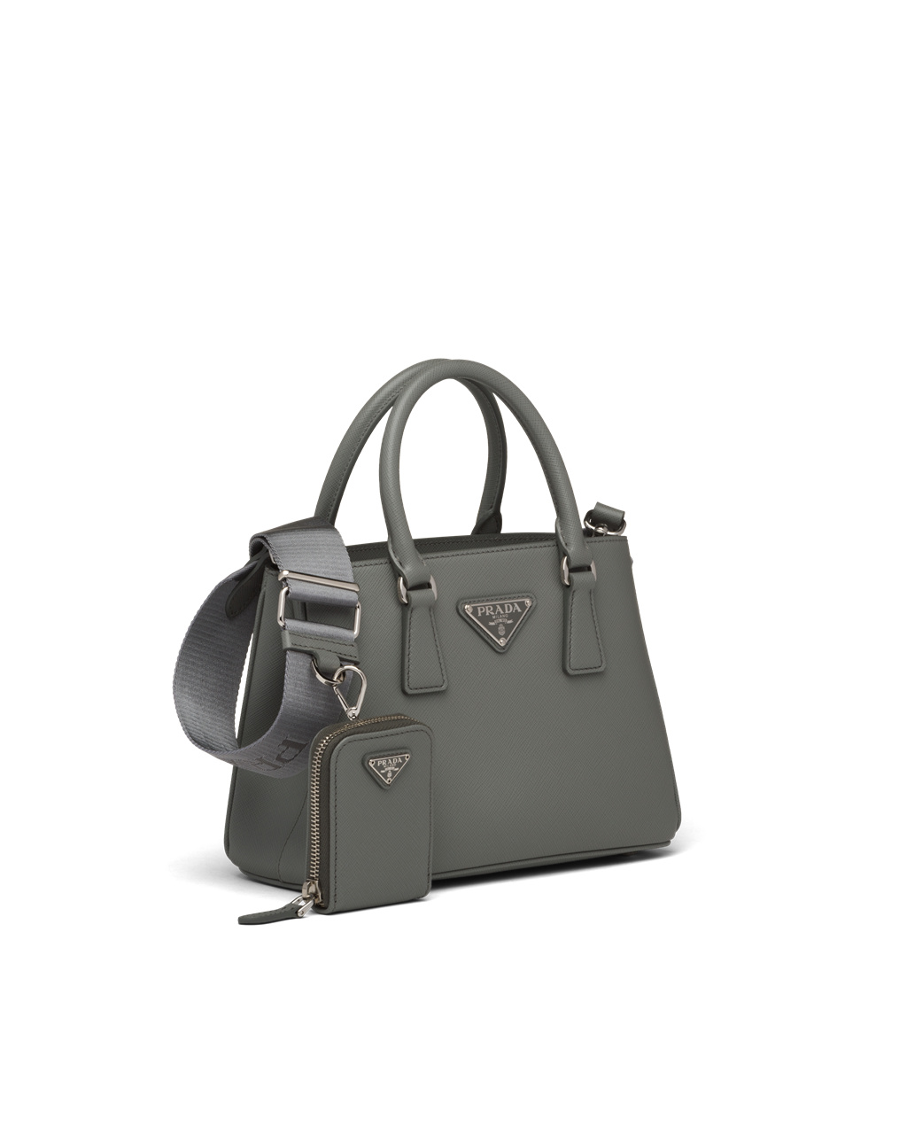 Prada Prada Galleria Saffiano Bőr Mini Bag Slate Gray | DBEXCO365