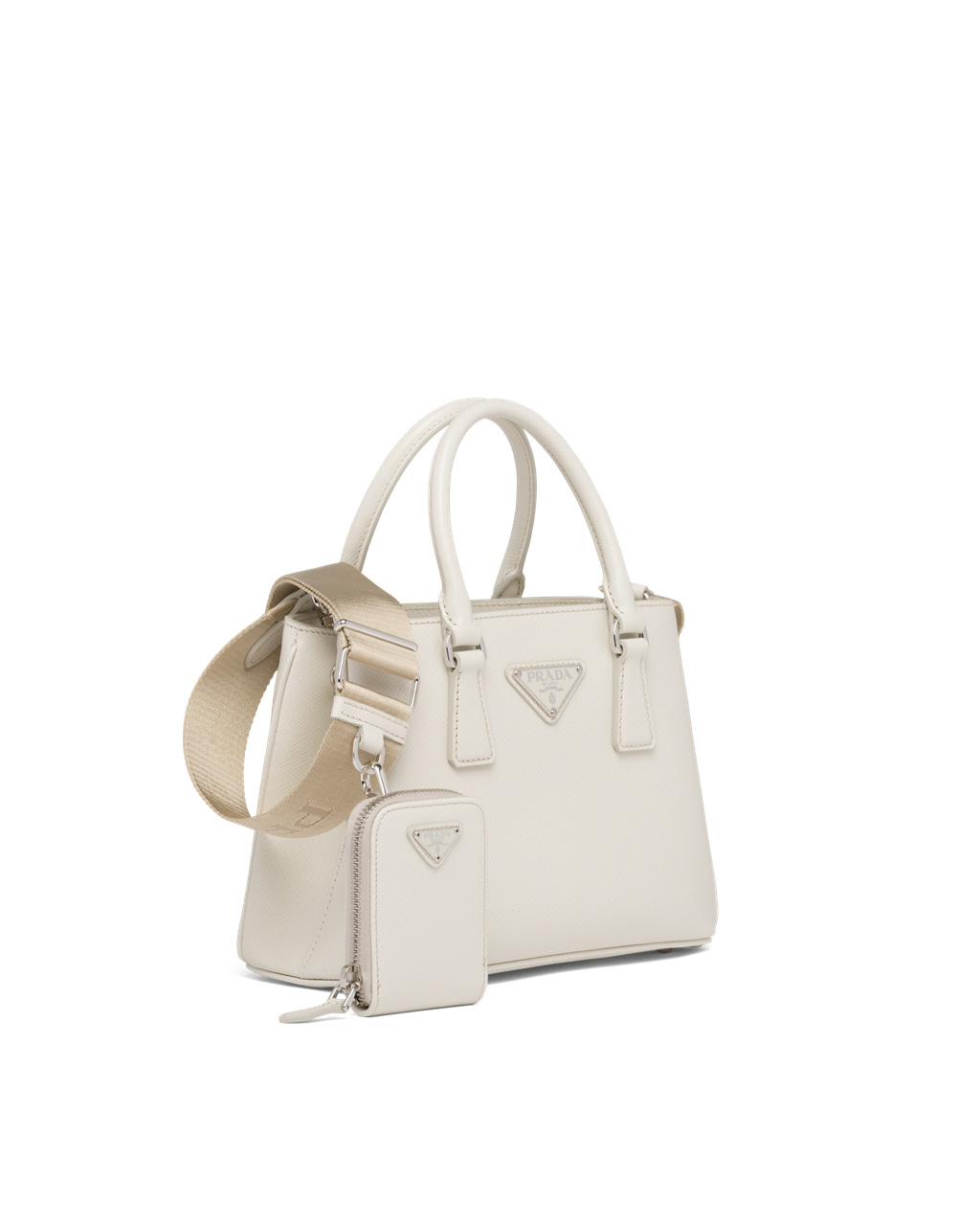 Prada Prada Galleria Saffiano Bőr Mini Bag Fehér | LNHPUS780