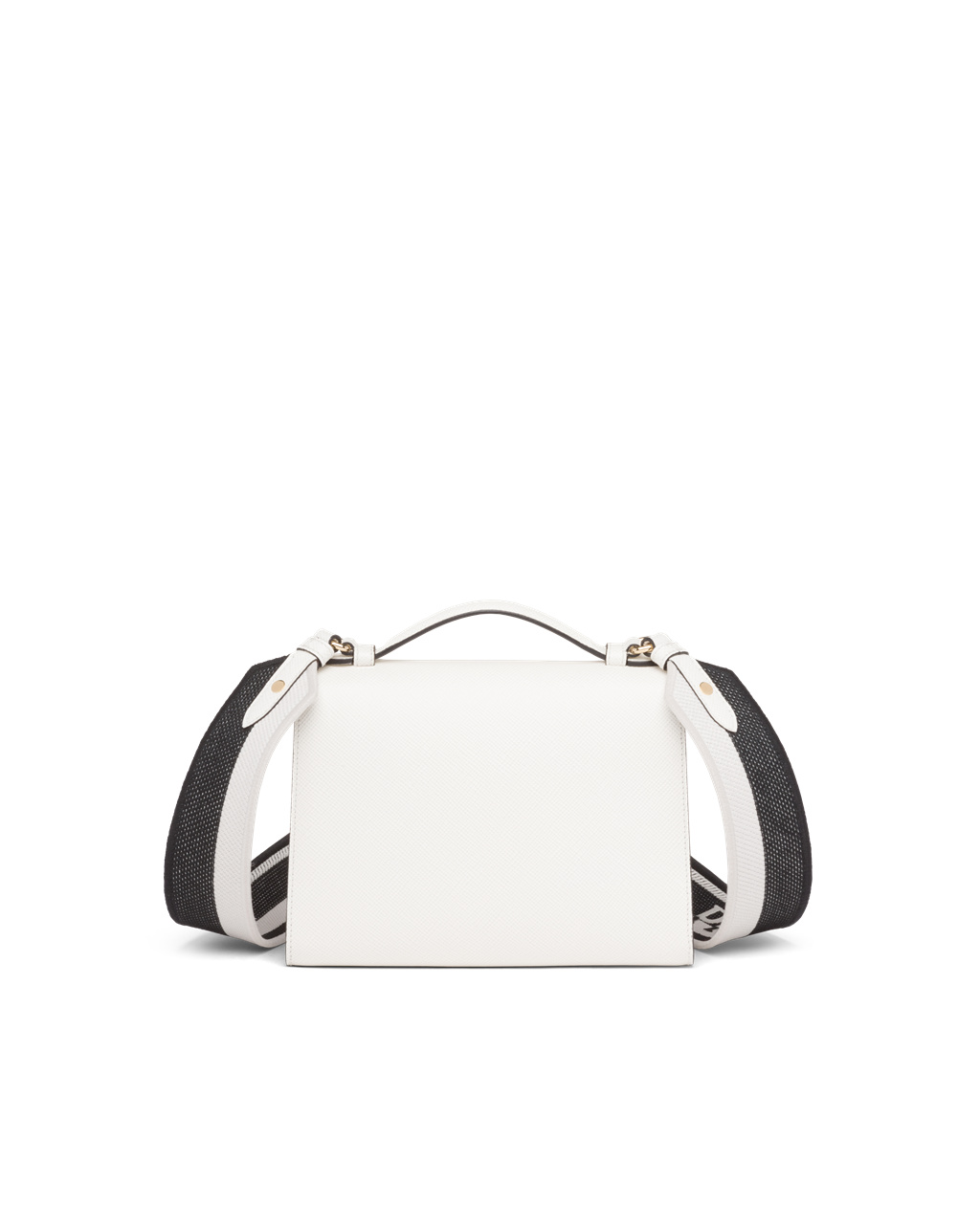 Prada Prada Monochrome Saffiano And Bőr Bag Fehér | CNEAKQ340