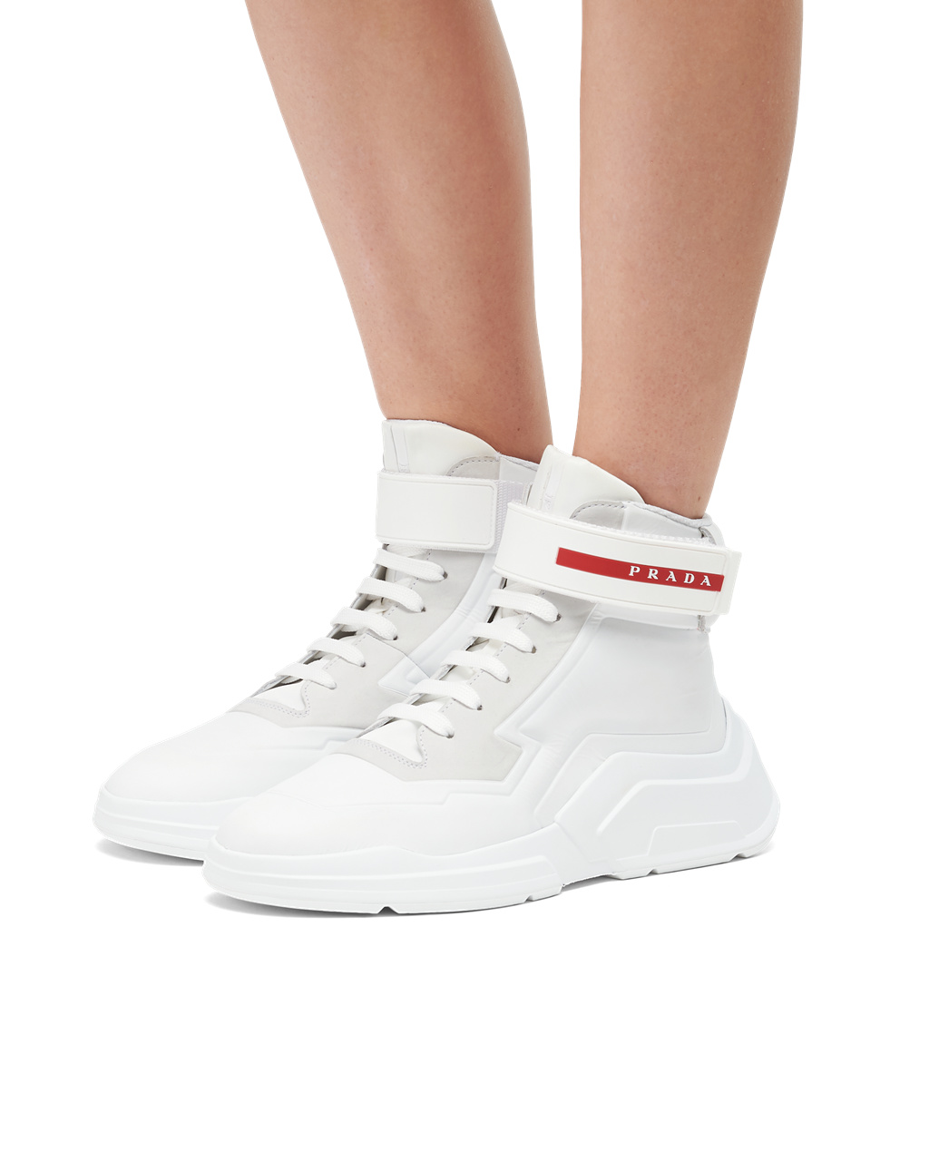 Prada Prada Polarius 19 Lr High-top Sneakers Fehér | AYTMLD148