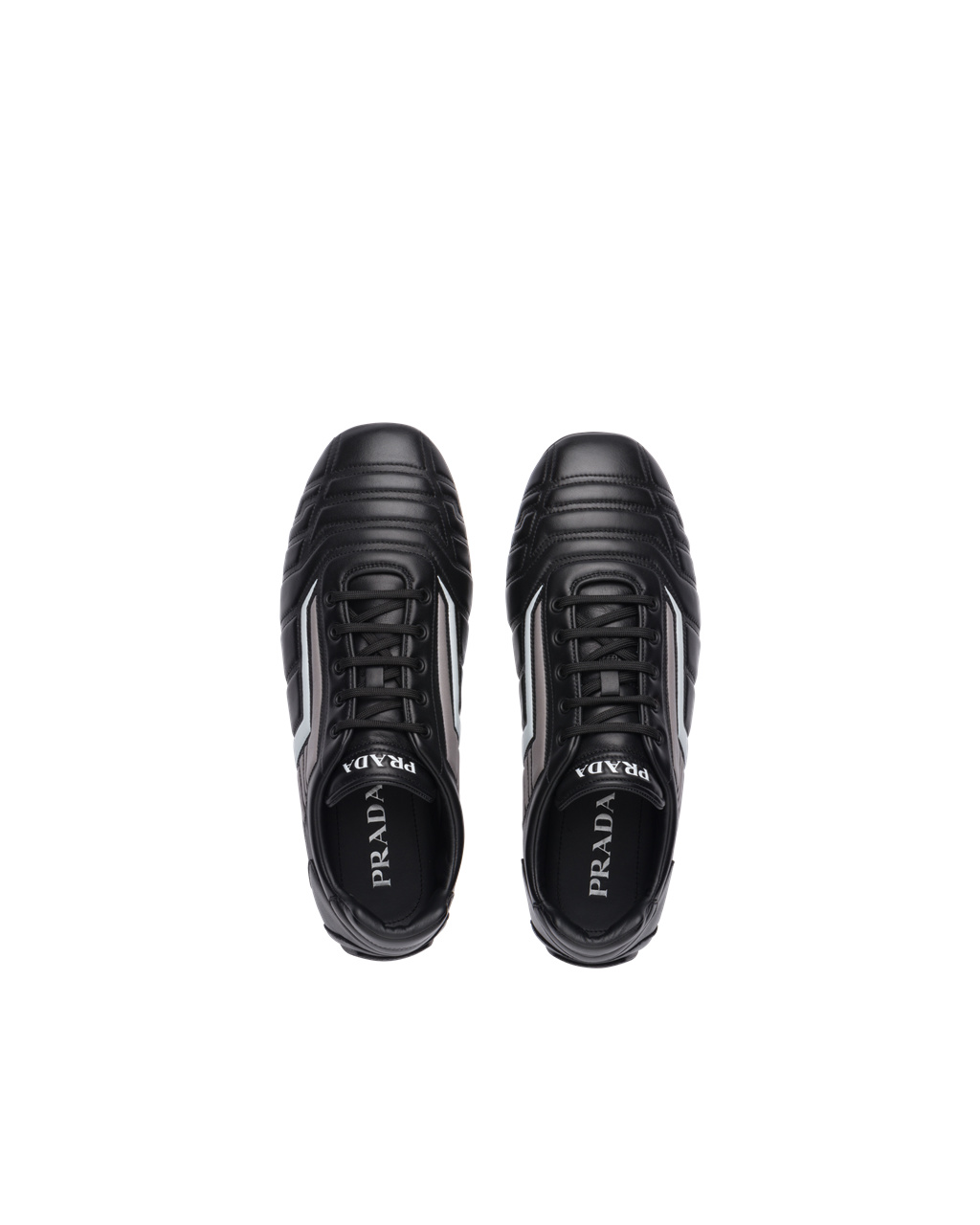 Prada Prada Rev Bőr Sneakers Fekete | DYQKXP890