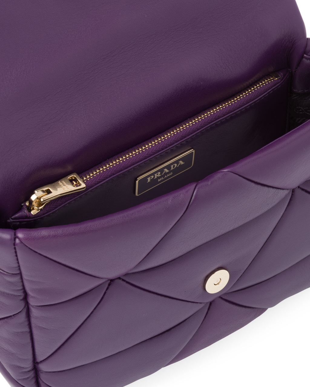 Prada Prada System Nappa Bőr Patchwork Bag Violet | TBAQJG970