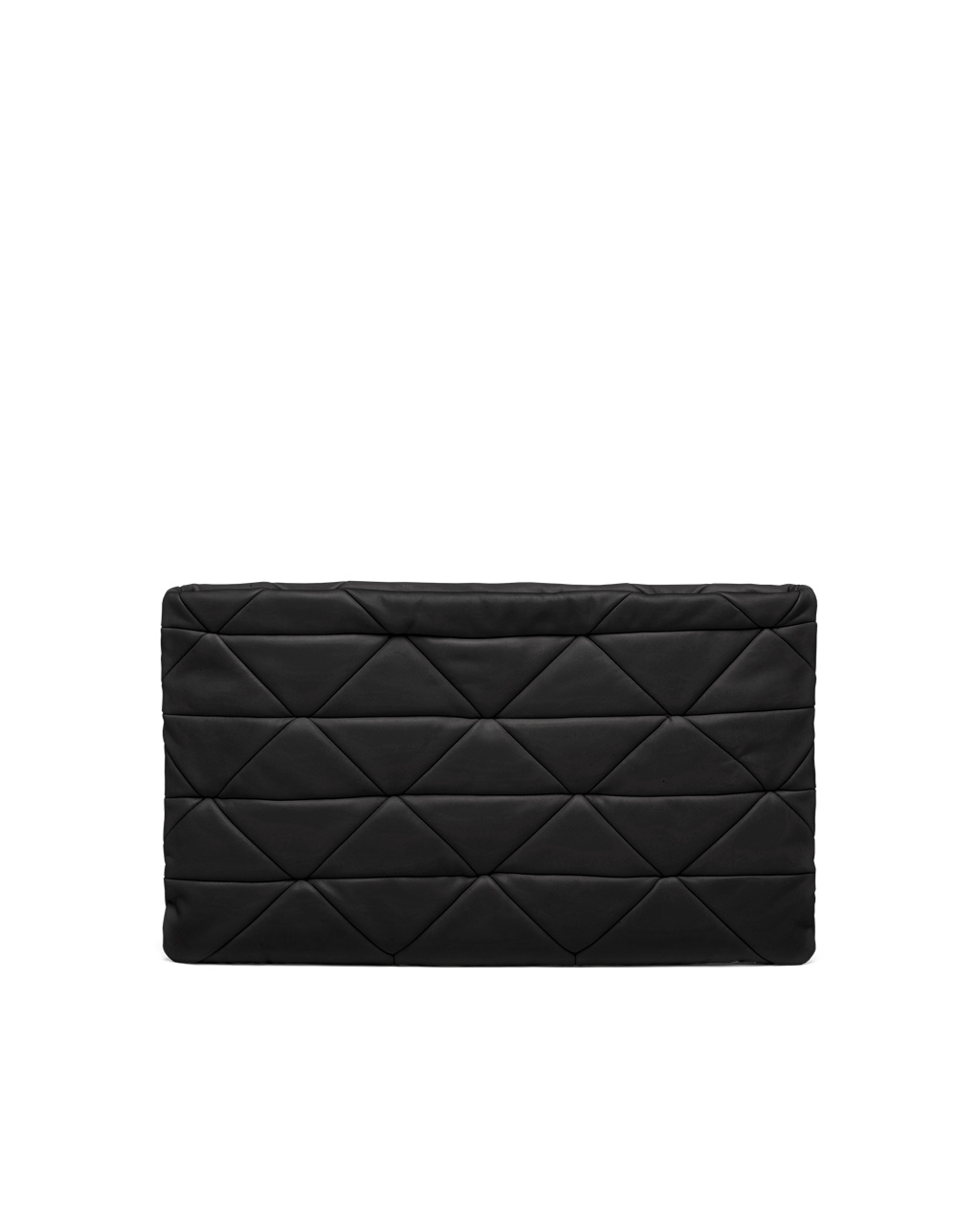 Prada Prada System Nappa Bőr Patchwork Clutch Fekete | BLGTNE425