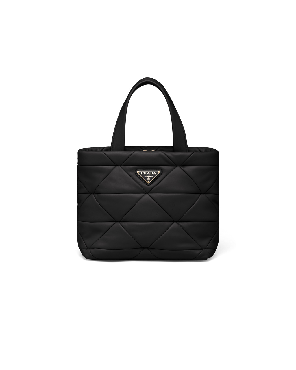 Prada Prada System Nappa Bőr Patchwork Tote Fekete | JOHSRW457