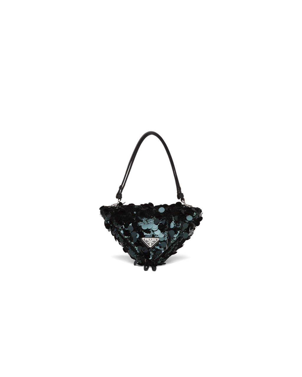 Prada Prada Triangle Sequin And Bőr Handbag Zöld | WHKOSX391