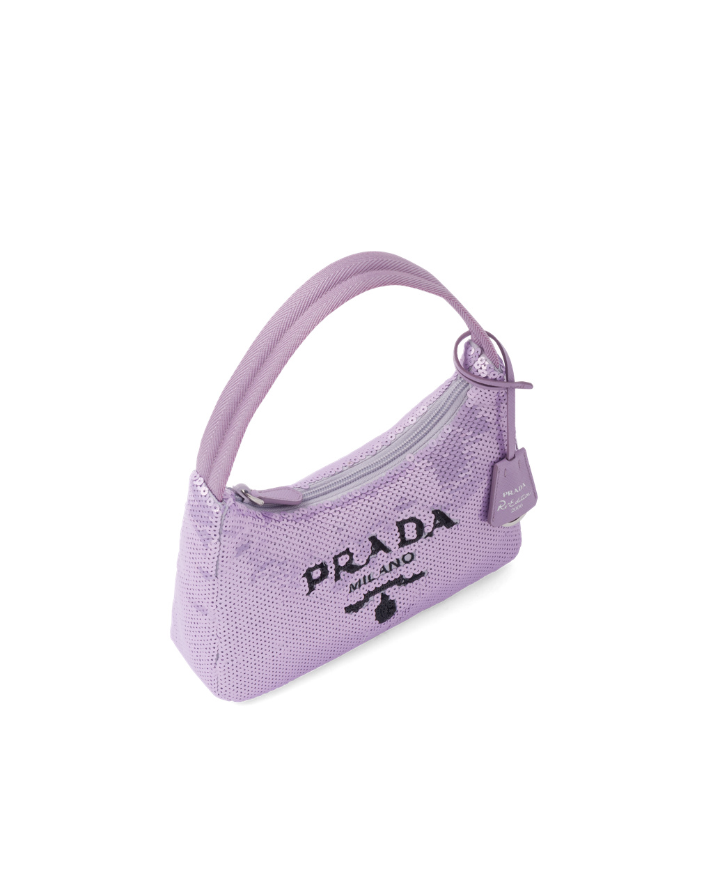 Prada Re-edition 2000 Sequined Re-nylon Mini-bag Fekete | FVGIOD703