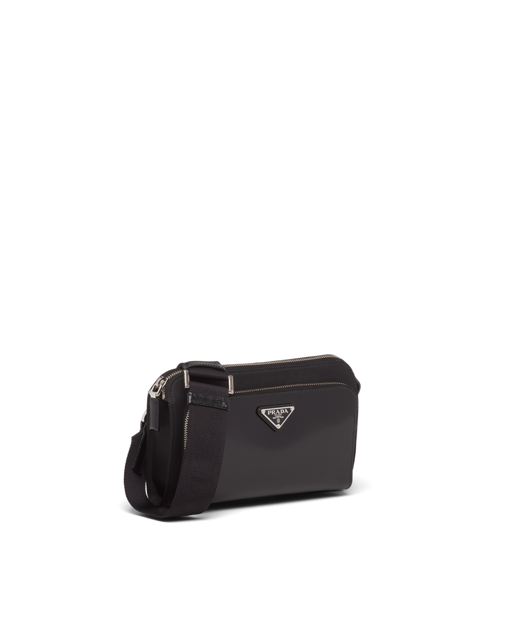 Prada Re-nylon And Bőr Shoulder Bag Fekete | NQVXZH819