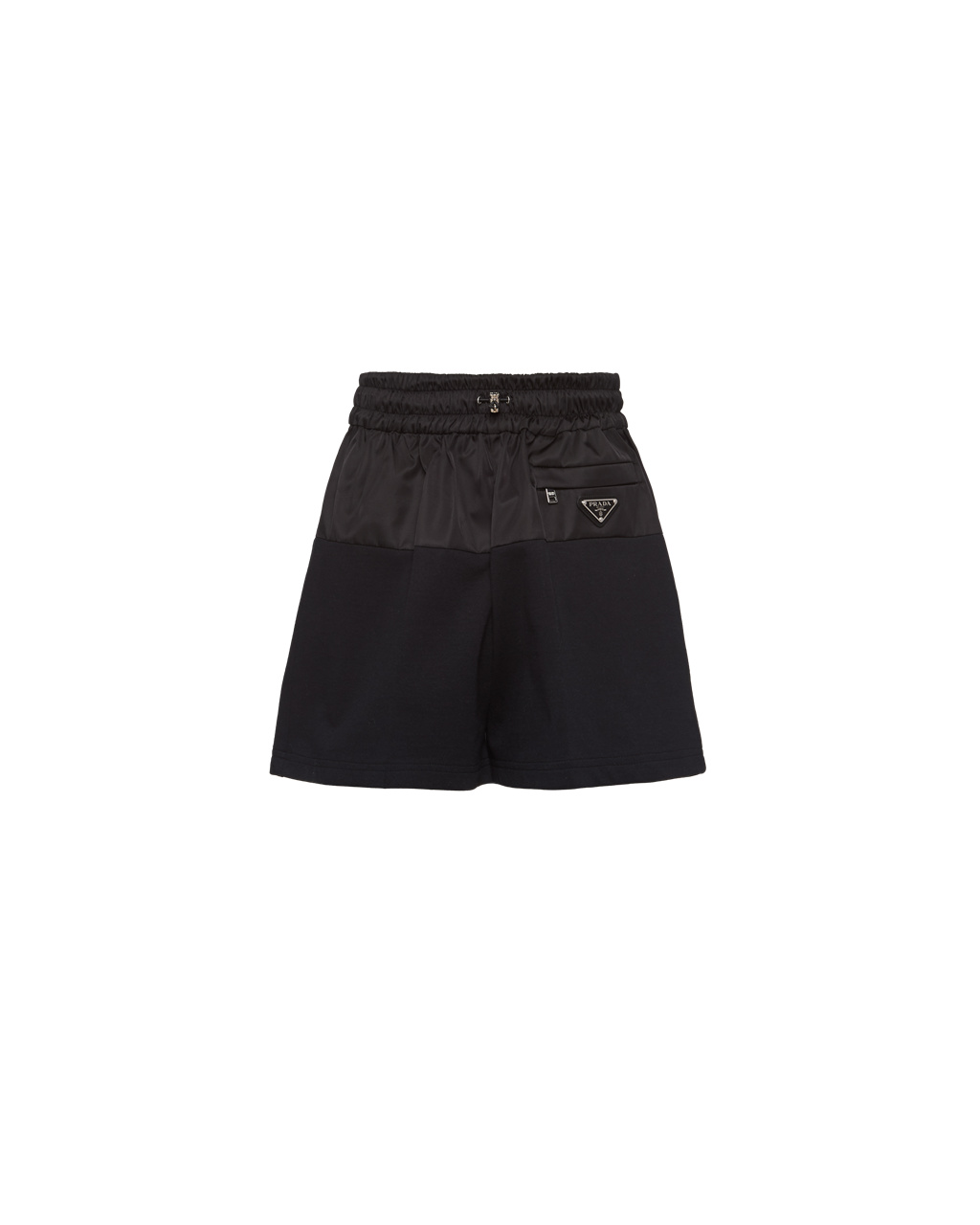 Prada Re-nylon And Jersey Shorts Fekete Fekete | UYQVEF692