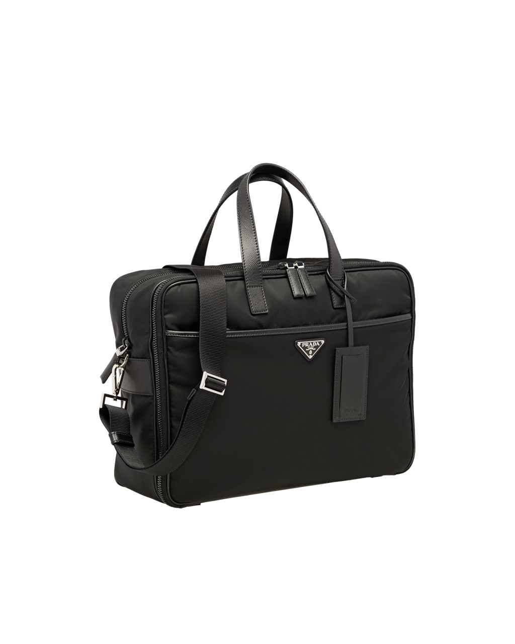 Prada Re-nylon And Saffiano Bőr Briefcase Fekete | MVYCBF250