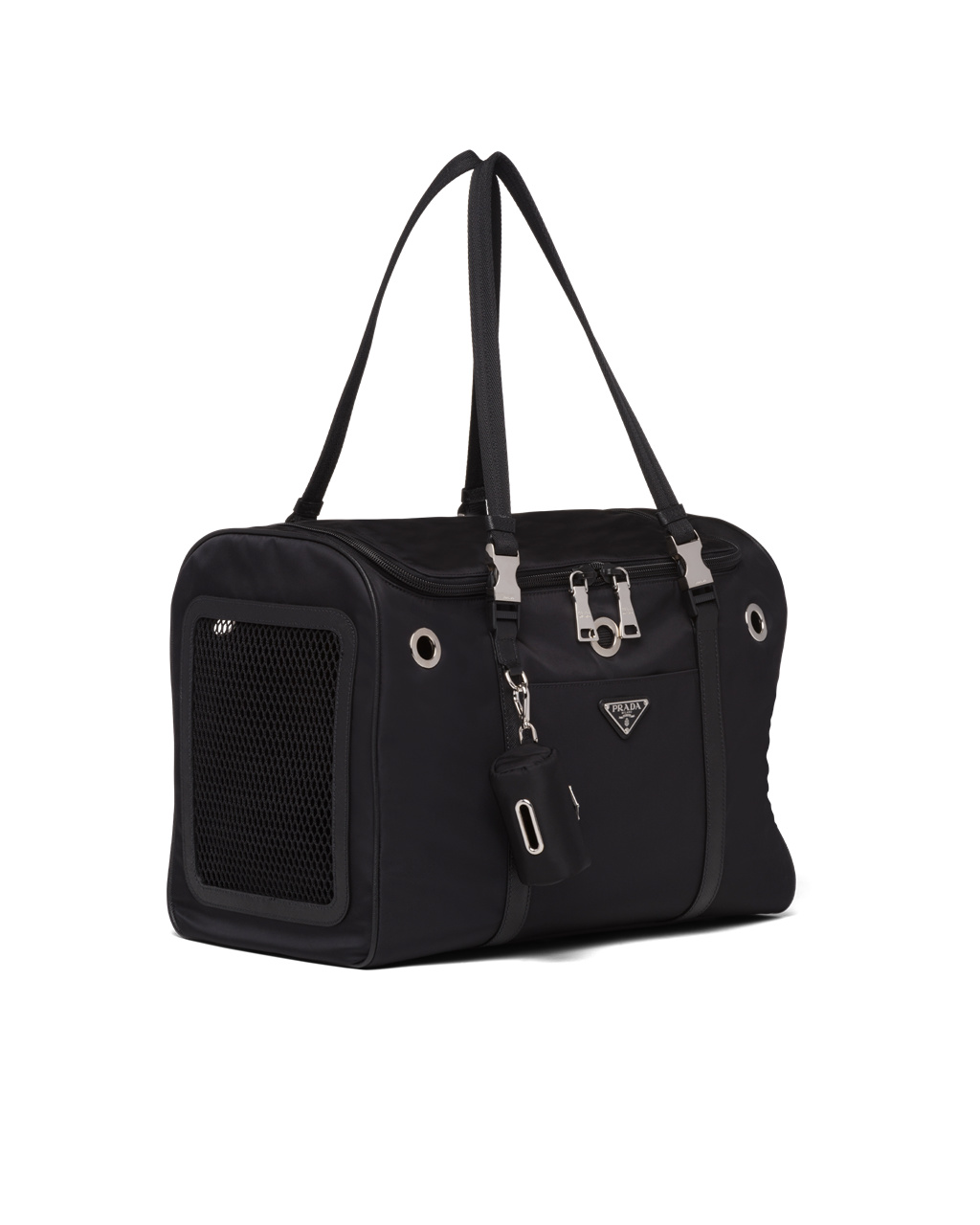 Prada Re-nylon And Saffiano Bőr Pet Bag Fekete | ULIRDQ547