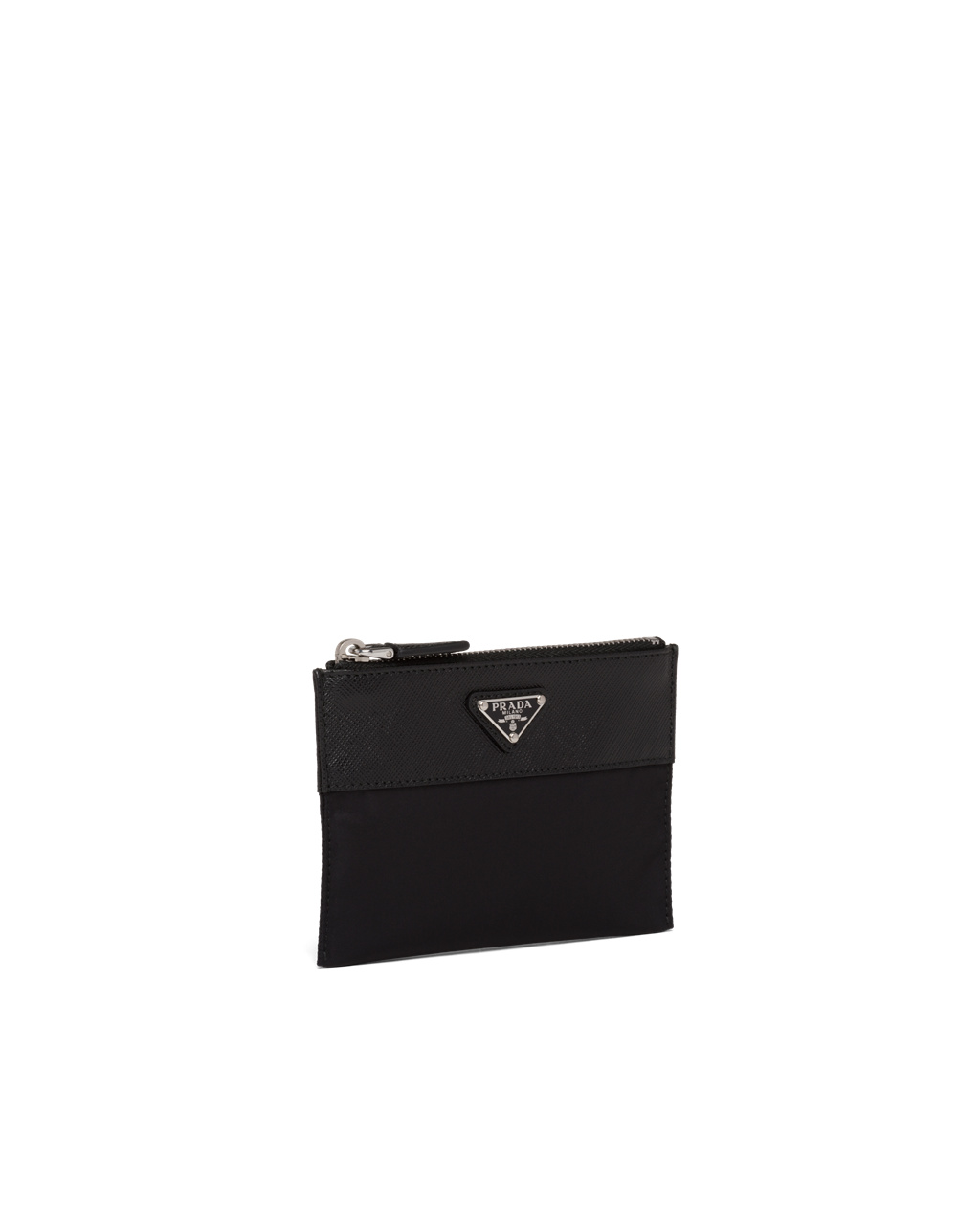 Prada Re-nylon And Saffiano Bőr Pouch Wallet Fekete | TCFLSD210