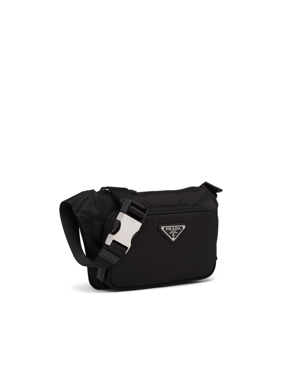 Prada Re-nylon And Saffiano Bőr Shoulder Bag Fekete | AZIFDB569