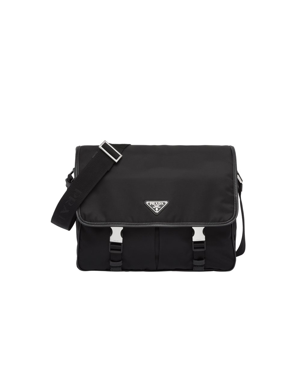 Prada Re-nylon And Saffiano Bőr Shoulder Bag Fekete | XQURLC127