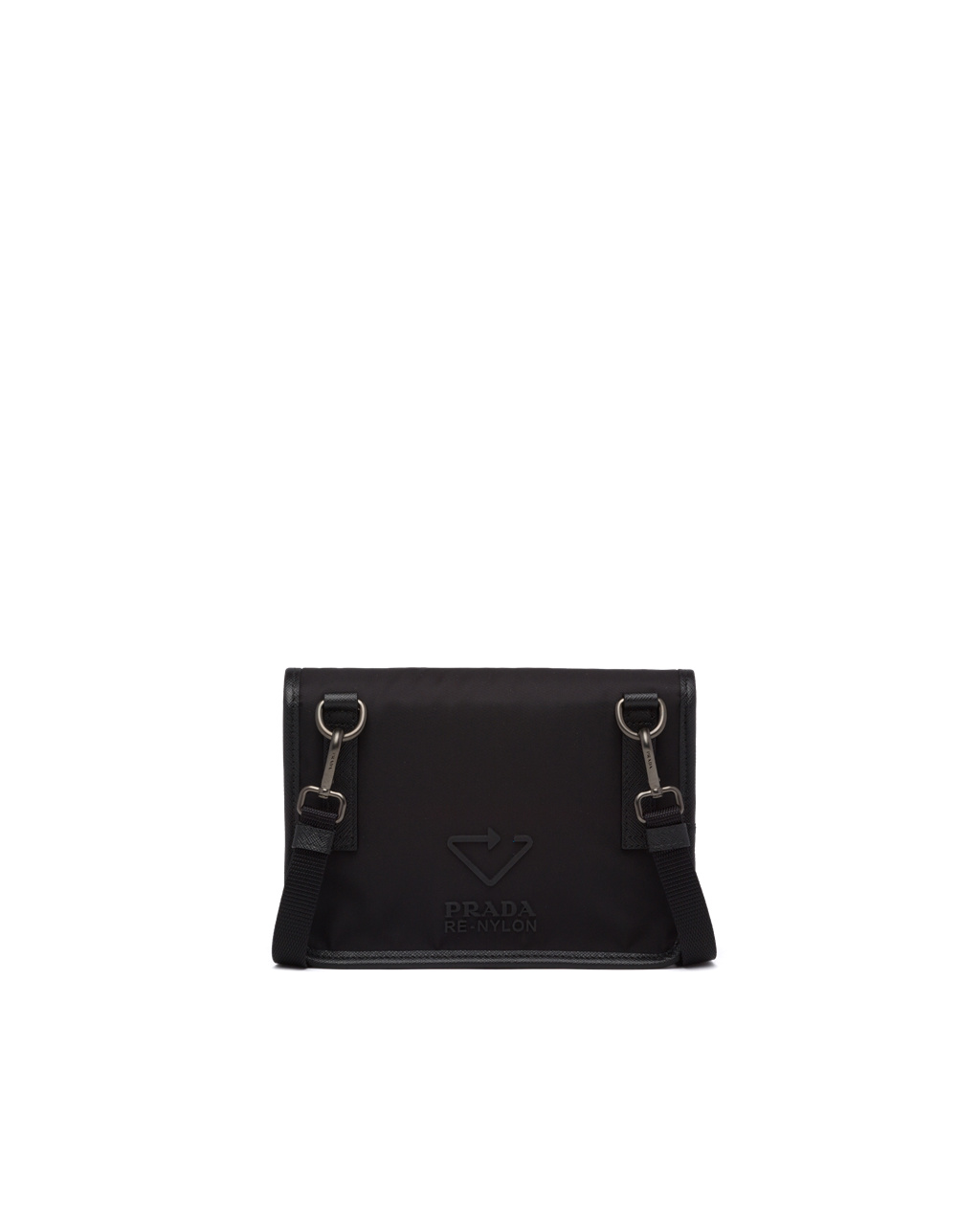 Prada Re-nylon And Saffiano Bőr Smartphone Case Fekete | PKXBAU479