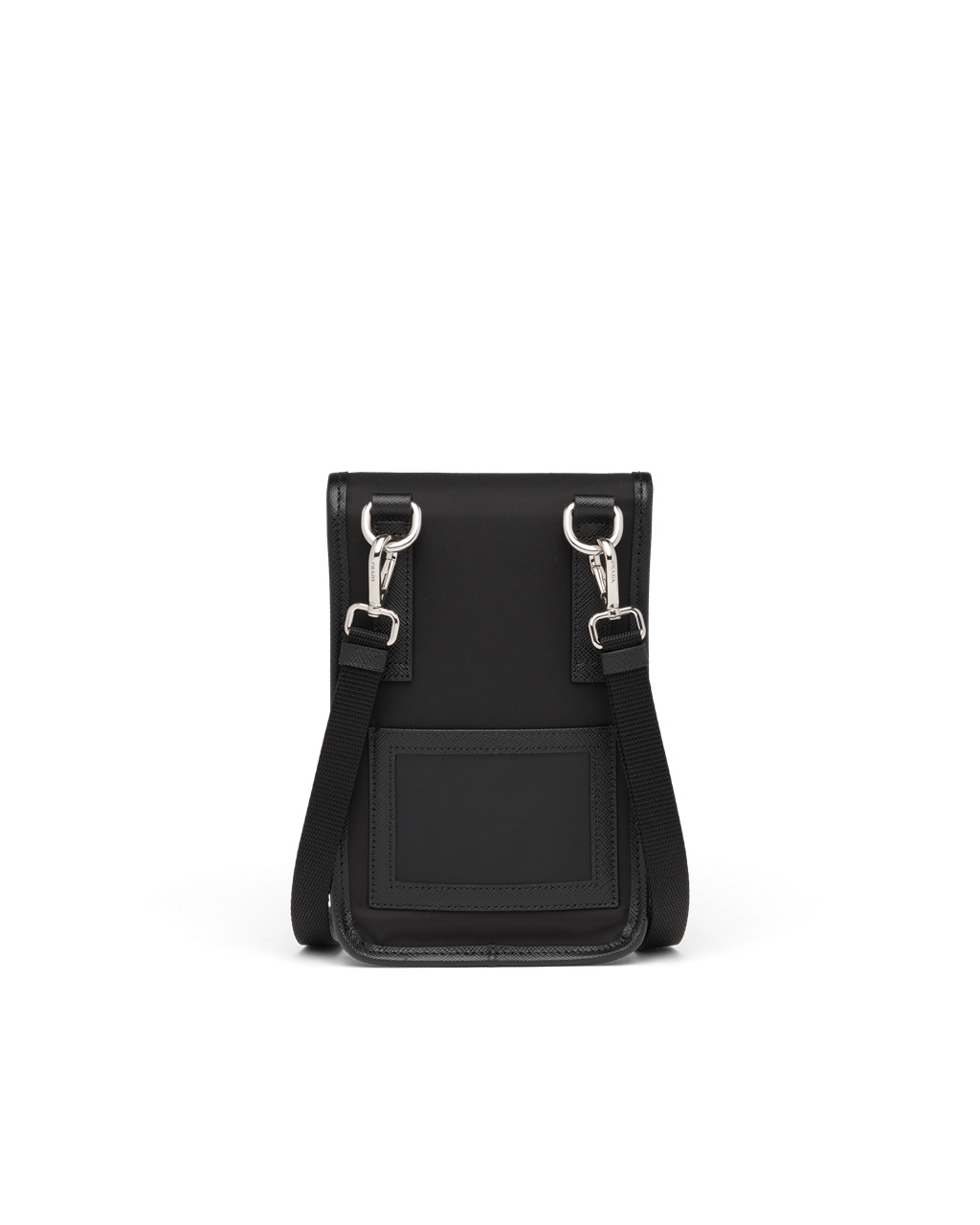 Prada Re-nylon And Saffiano Bőr Smartphone Case Fekete | XBVPOJ816