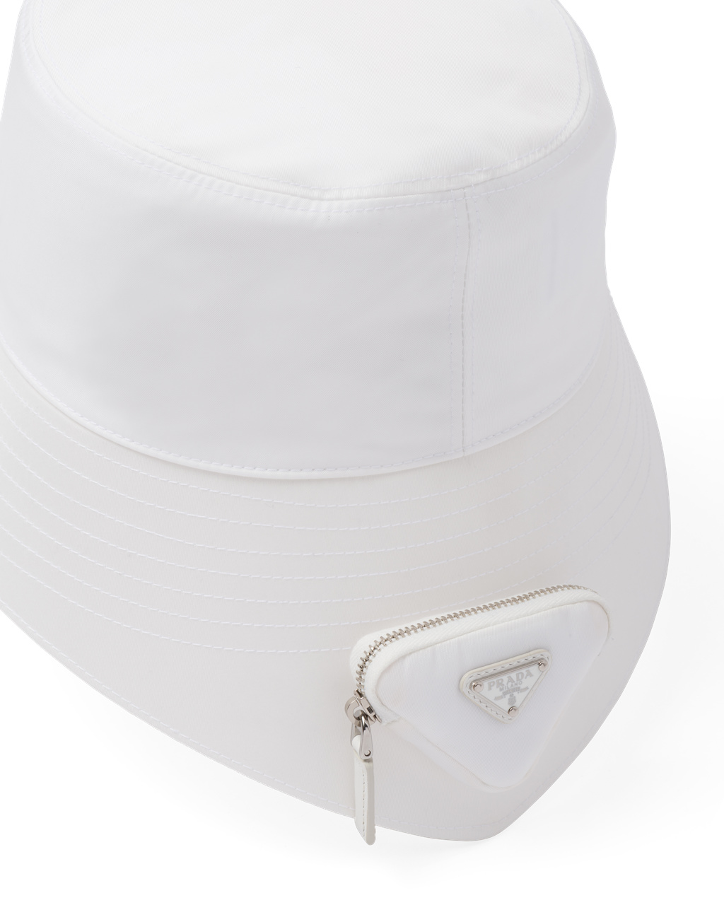 Prada Re-nylon Bucket Hat Fehér | VQWZSD256