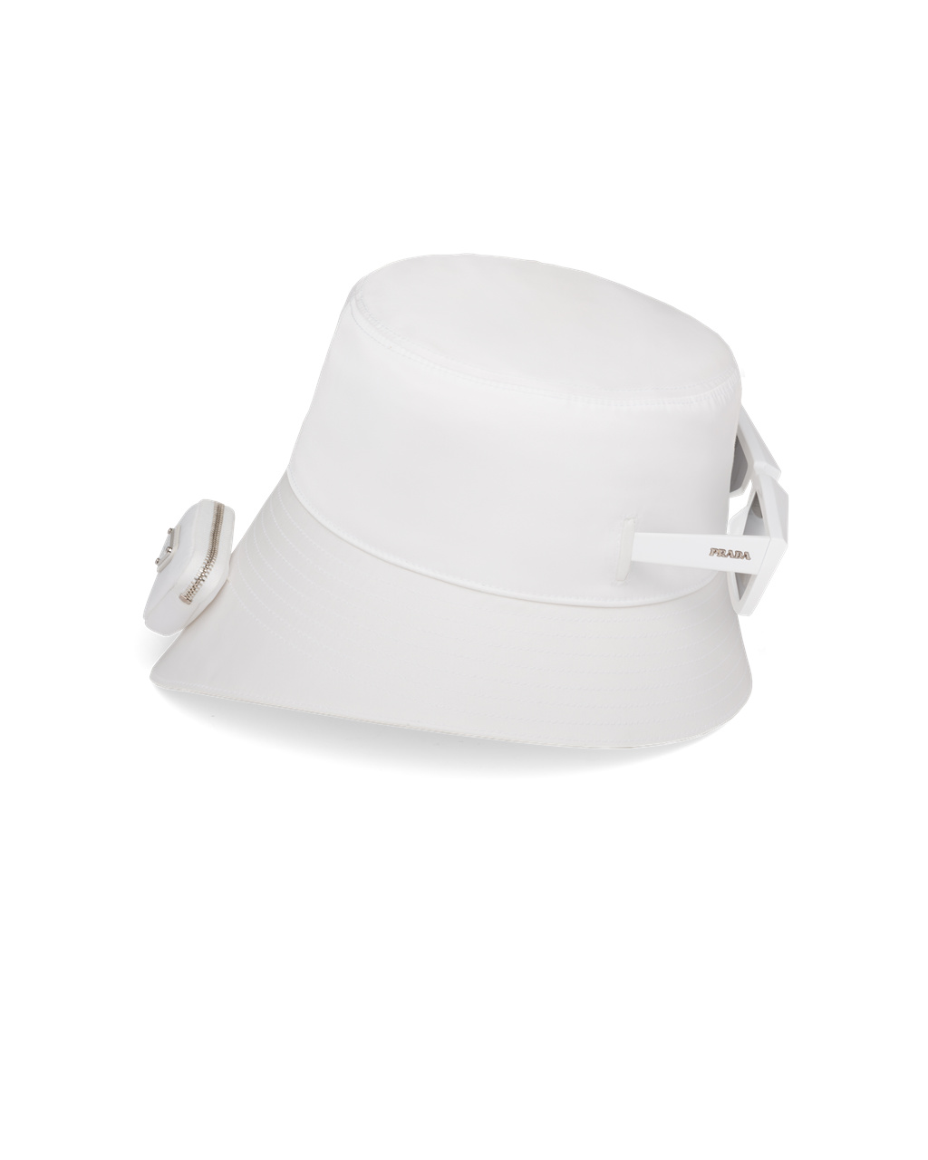 Prada Re-nylon Bucket Hat Fehér | VQWZSD256