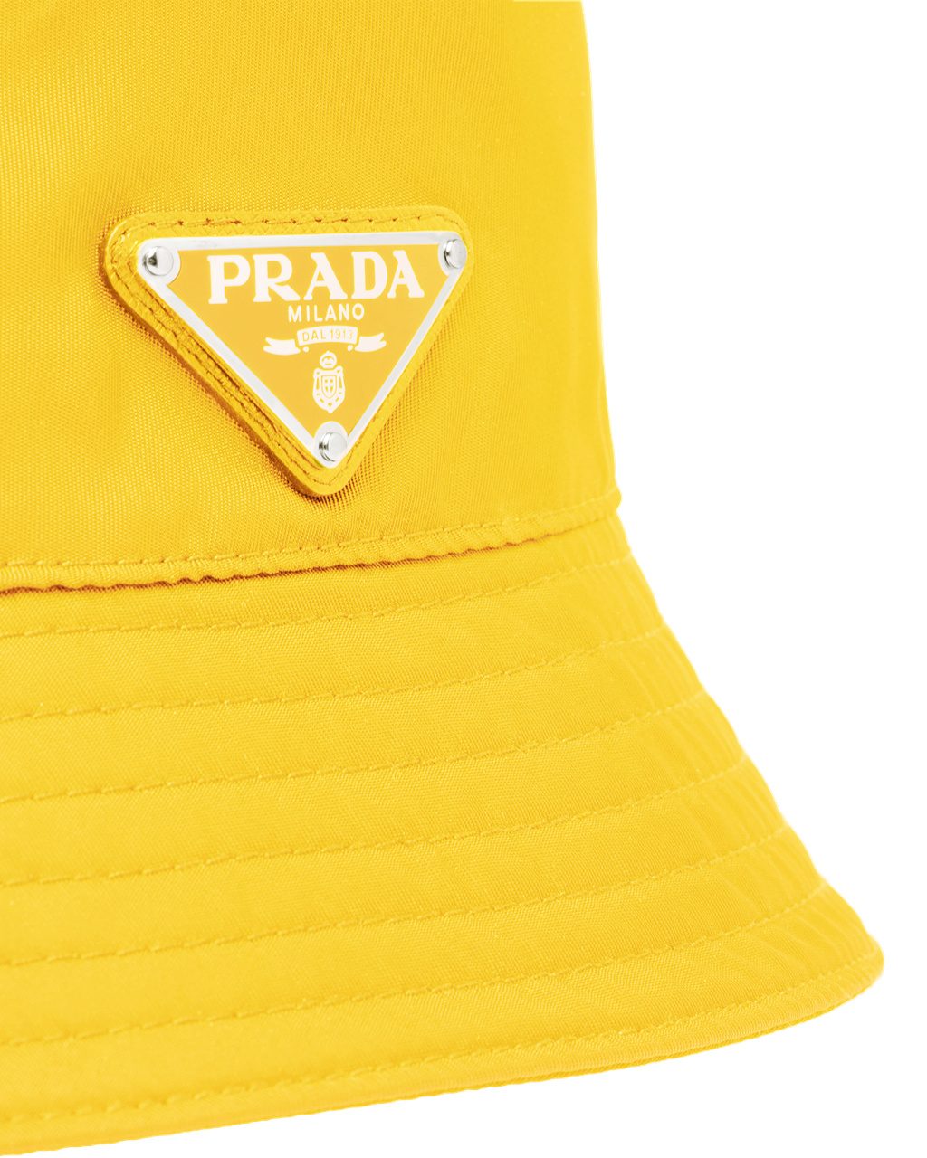 Prada Re-nylon Bucket Hat Sárga | AMZSJQ531