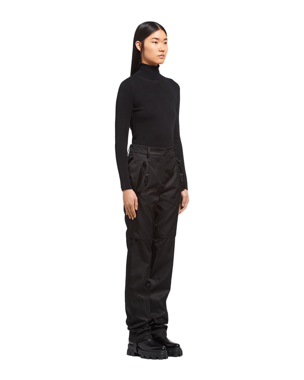 Prada Re-nylon Convertible Pants Fekete | FICLOM915