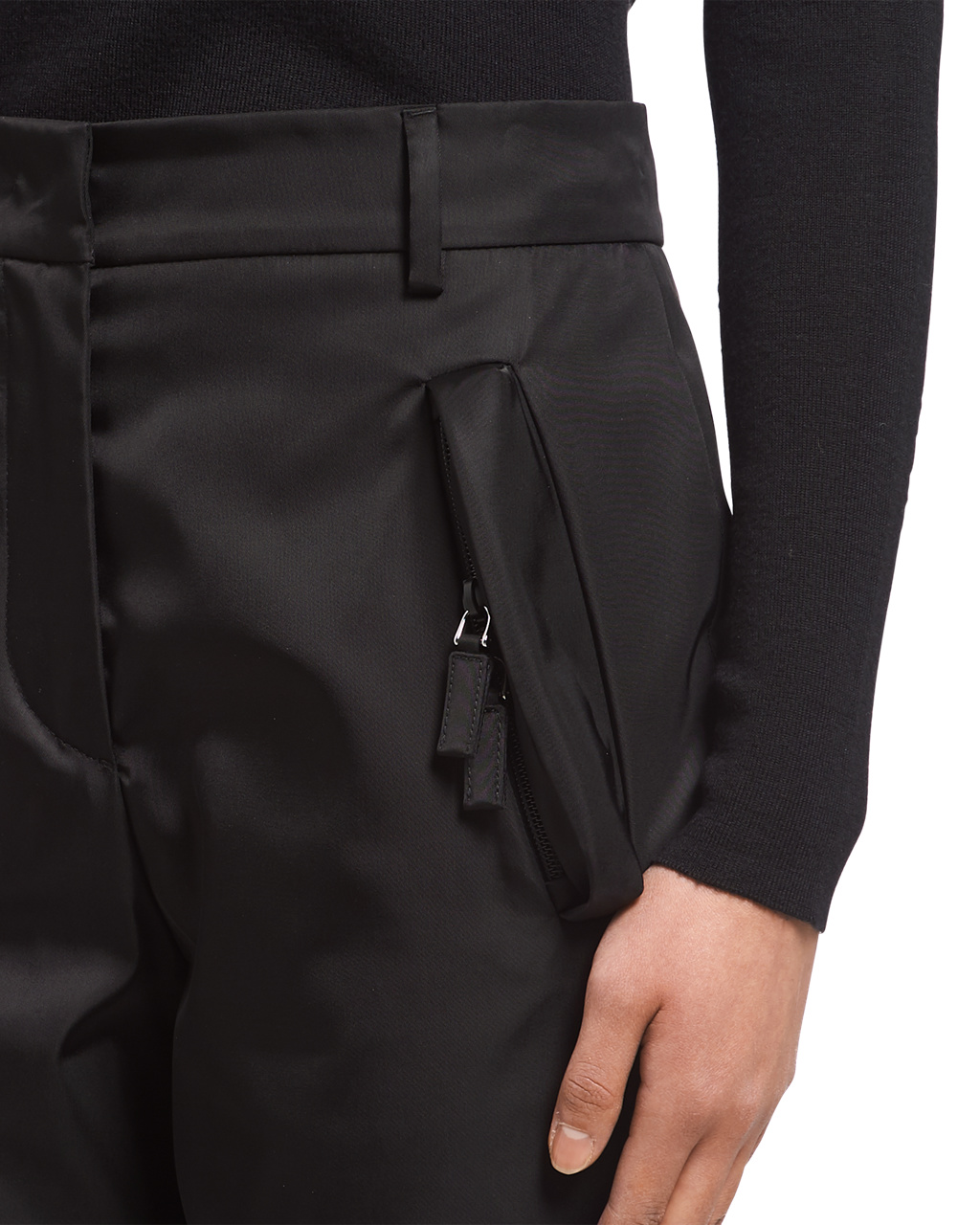 Prada Re-nylon Convertible Pants Fekete | FICLOM915