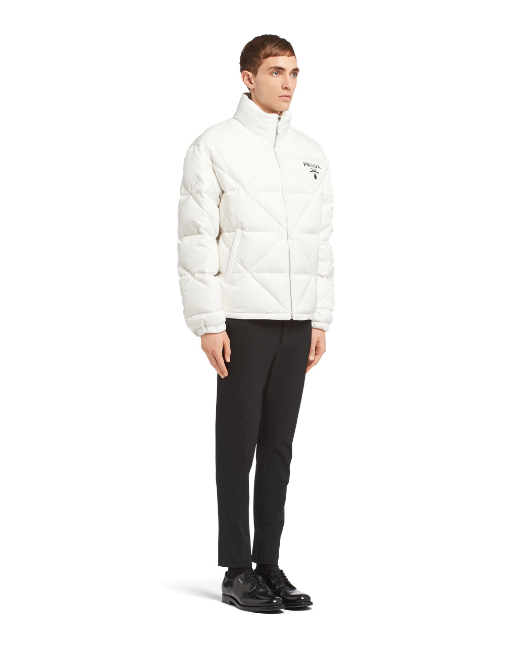 Prada Re-nylon Down Jacket Fehér | ESRYGZ729