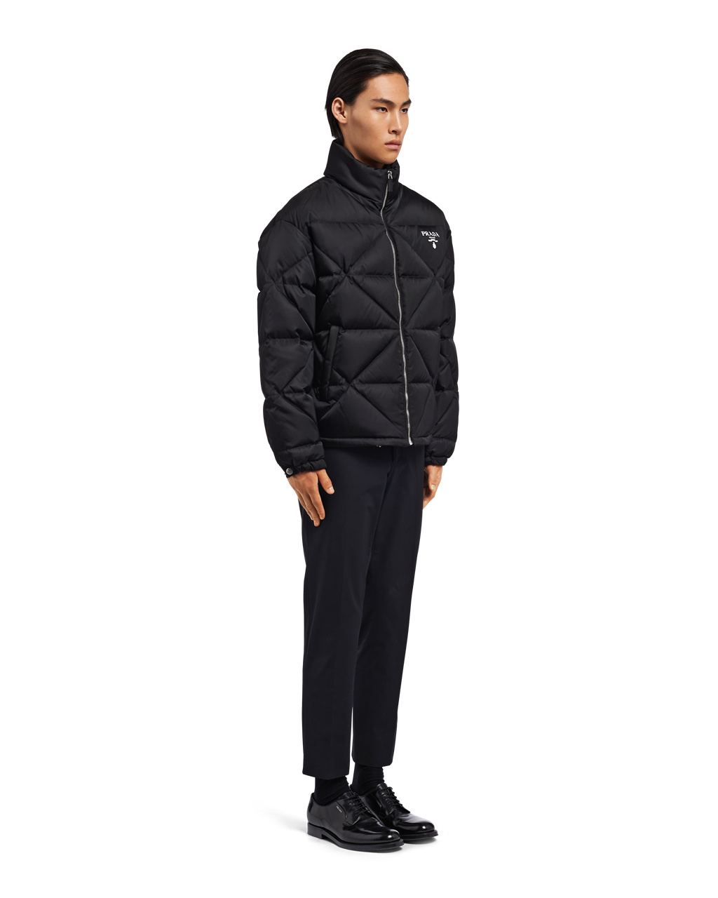 Prada Re-nylon Down Jacket Fekete | YKSNHI682