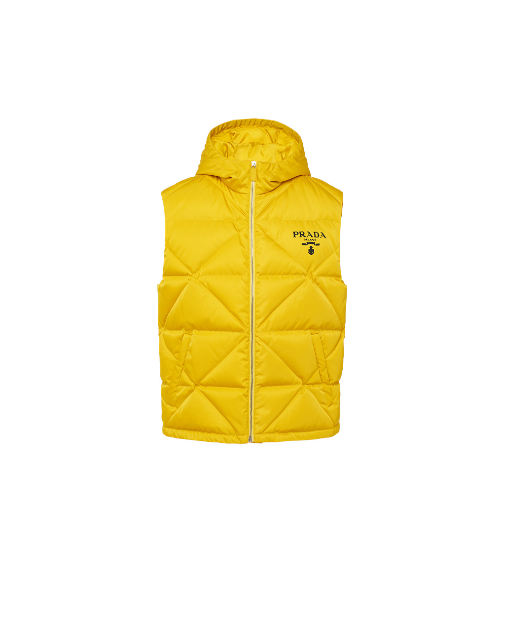 Prada Re-nylon Down Vest Sárga | HJGCPA896