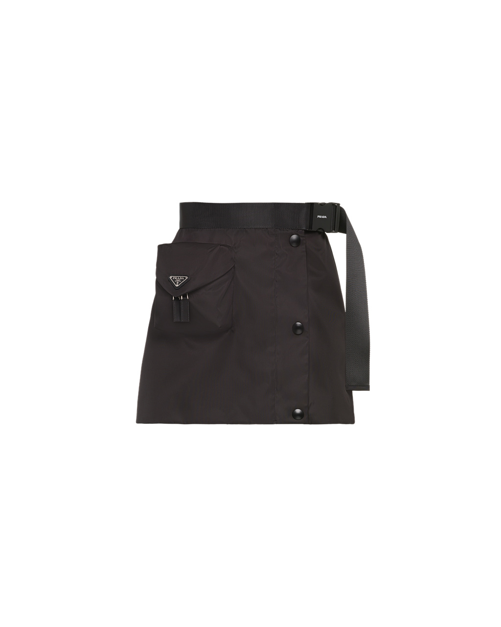 Prada Re-nylon Gabardine Flared Skirt Fekete | KRGQHT690