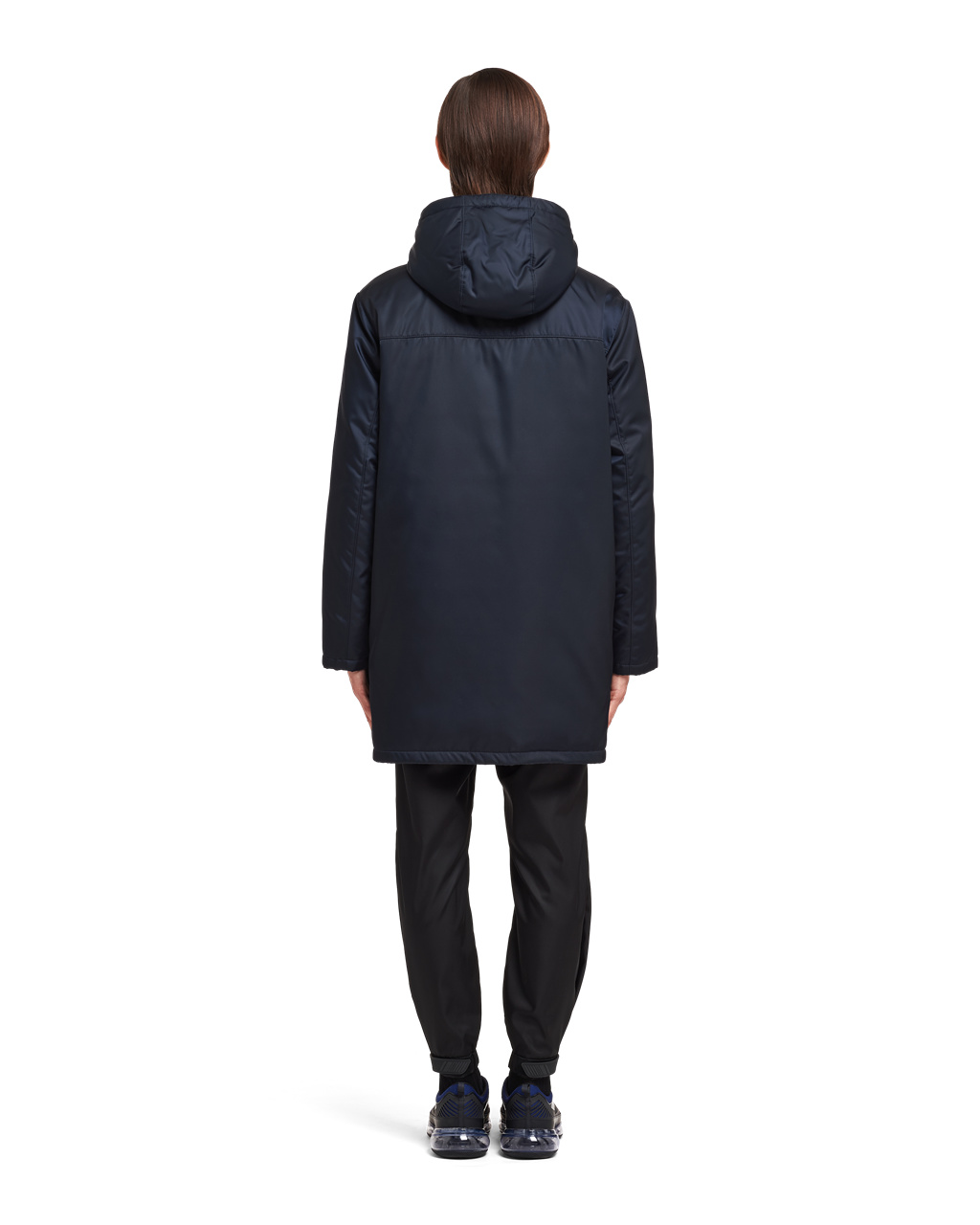 Prada Re-nylon Gabardine Puffer Coat Sötétkék | LOCSGR095