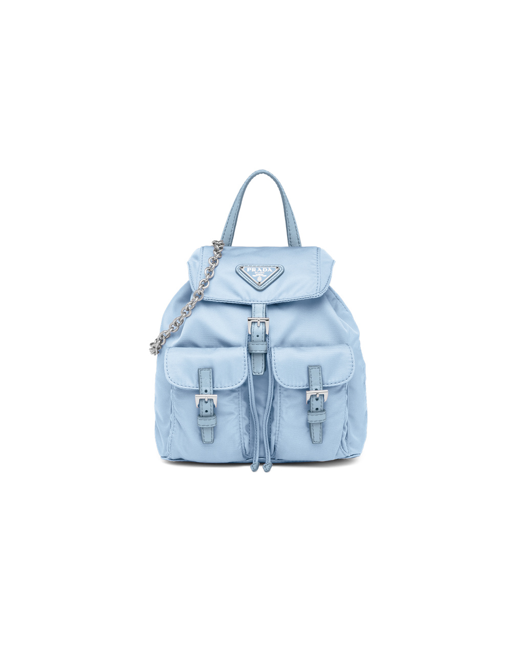 Prada Re-nylon Mini Backpack Celeste | HRUJVB750