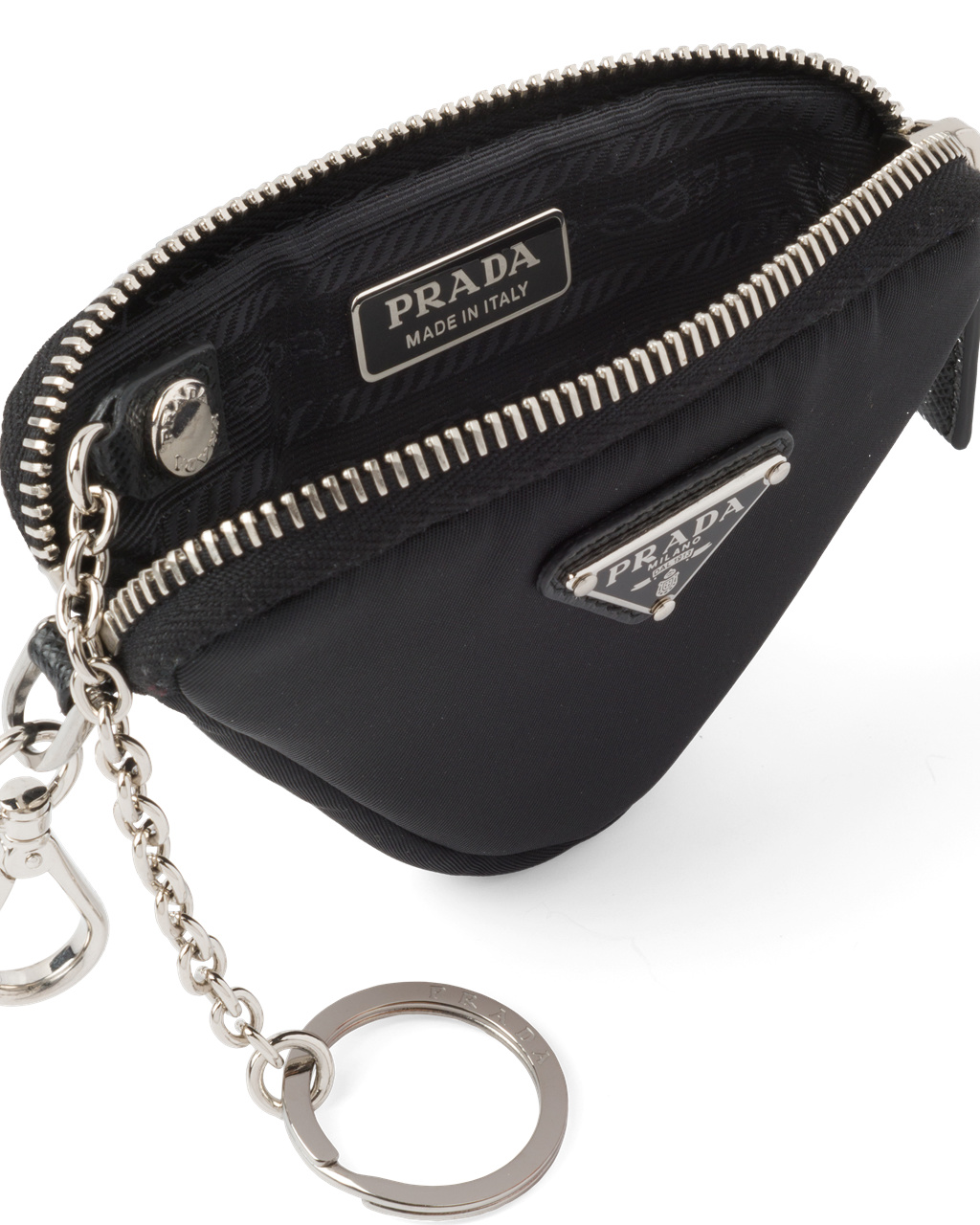 Prada Re-nylon Mini Pouch Fekete | KEYGAR169