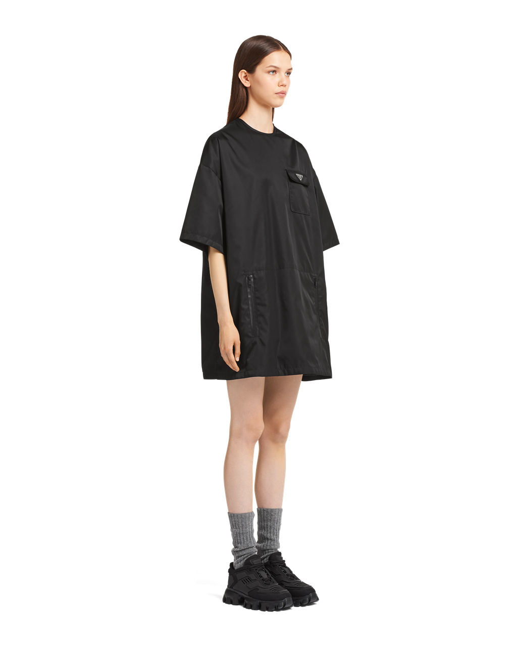 Prada Re-nylon Minidress Fekete | EPSNIL796