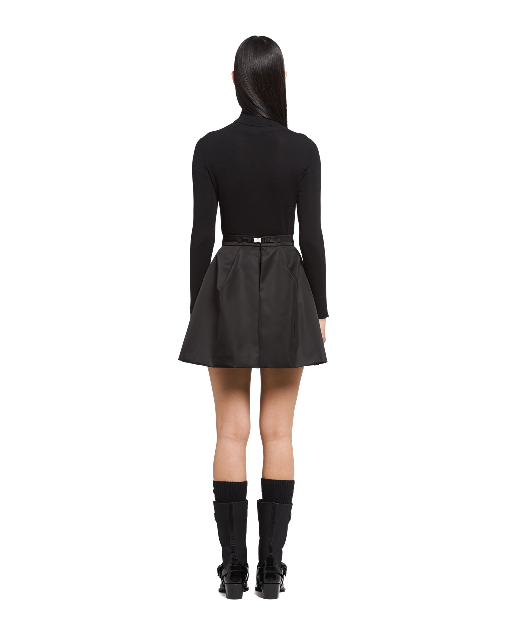 Prada Re-nylon Miniskirt Fekete | YVHNOW263