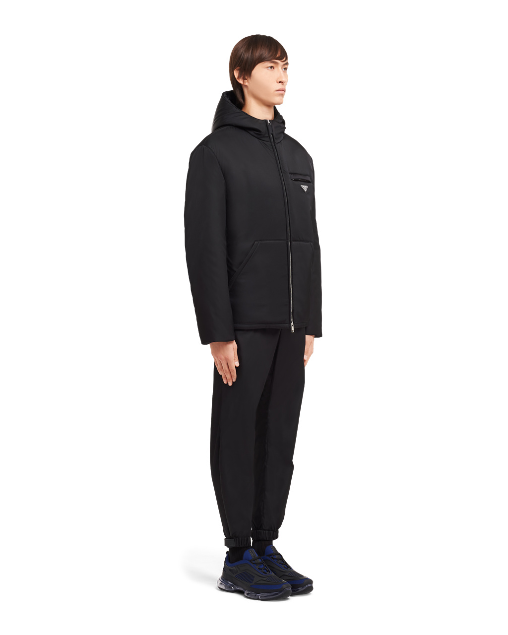 Prada Re-nylon Padded Gabardine Bomber Jacket Fekete | HTWZEX962