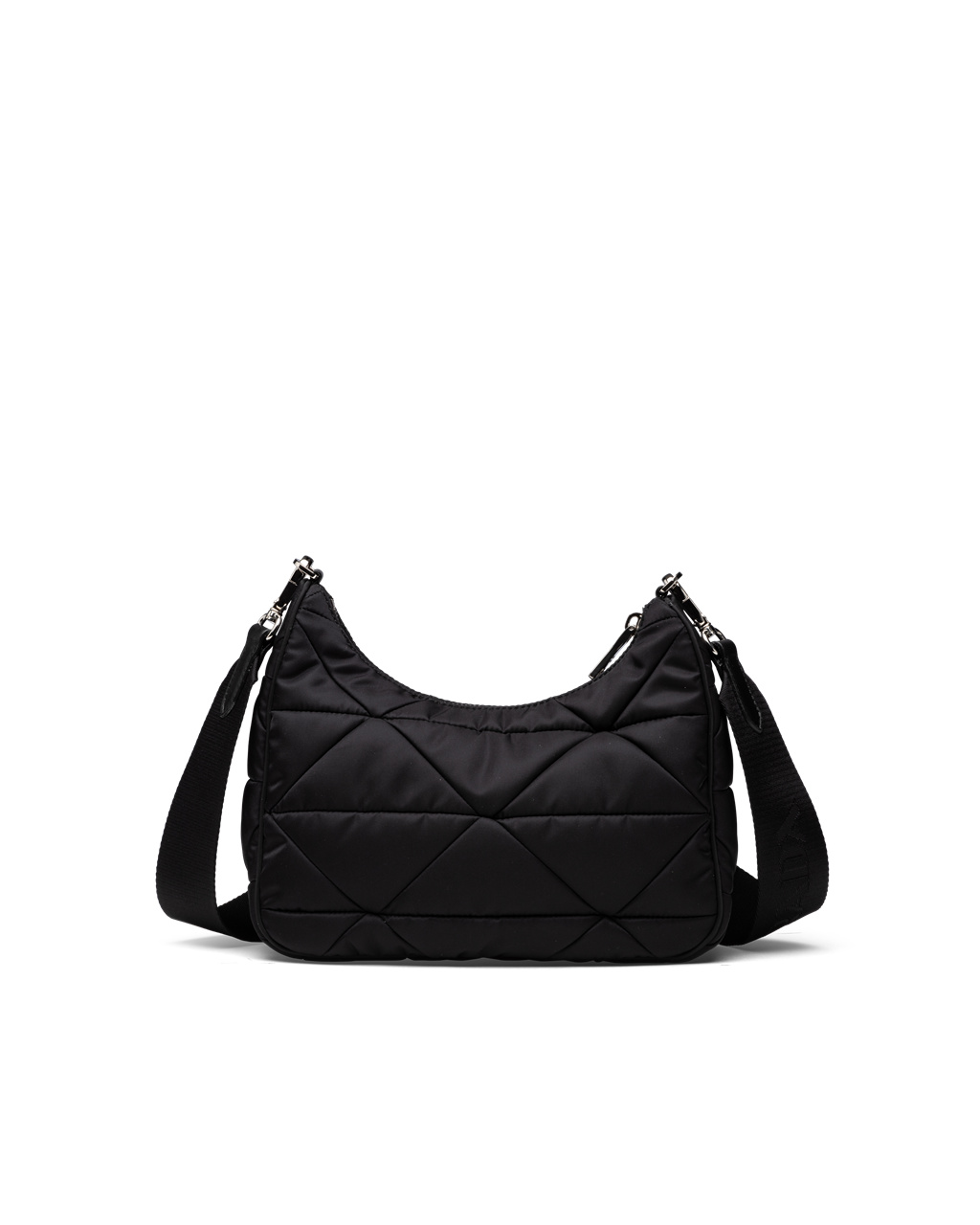 Prada Re-nylon Padded Hobo Bag Fekete | MDGTKP381