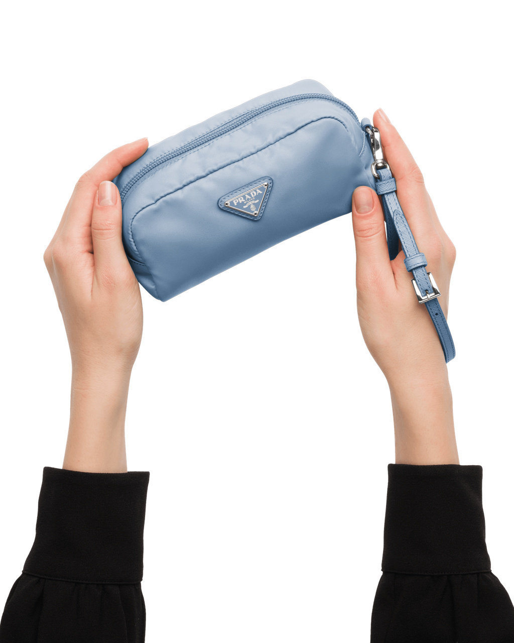 Prada Re-nylon Pouch Celeste | AHINML089