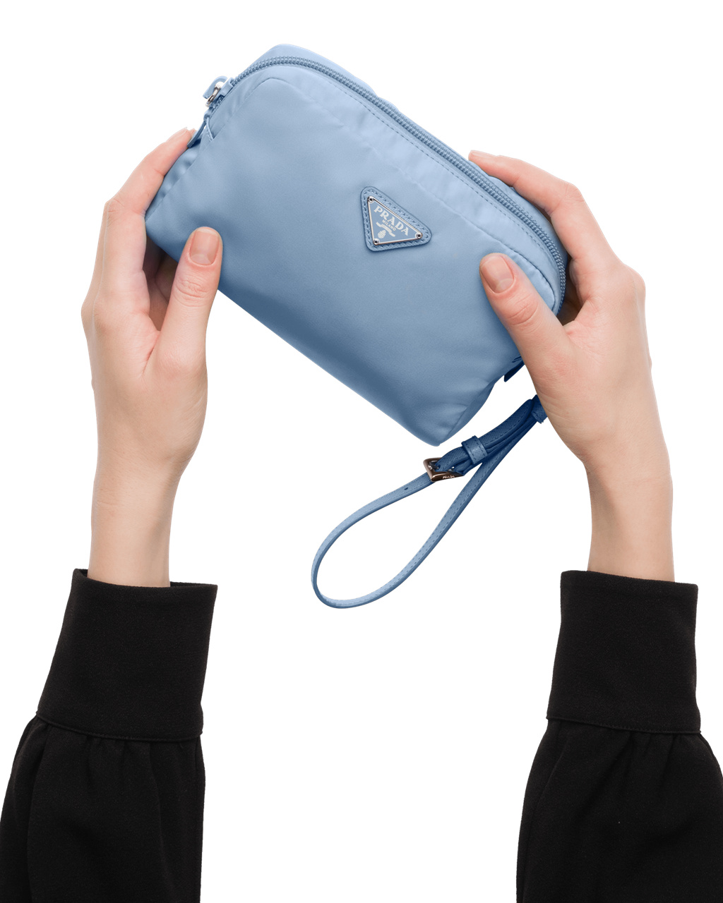 Prada Re-nylon Pouch Celeste | GDWETZ567