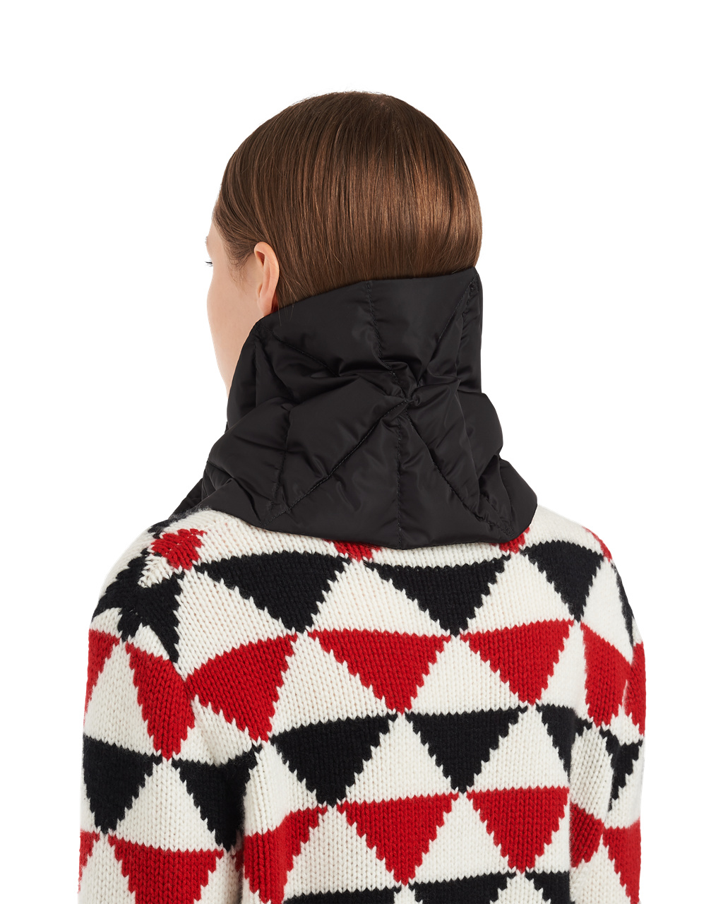 Prada Re-nylon Scarf With Extractable Hood Fekete | TKCWIM293