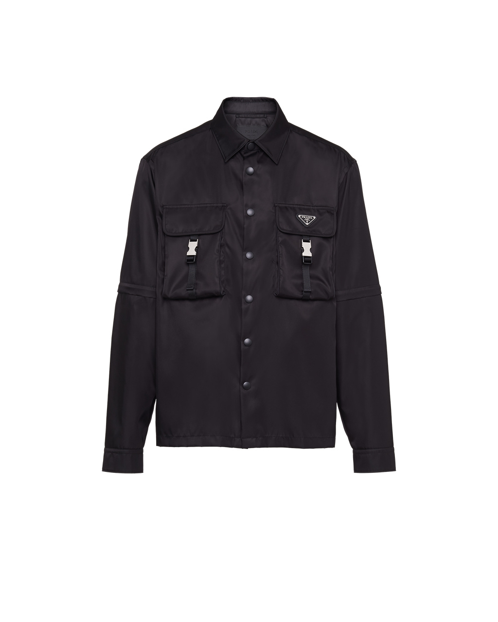 Prada Re-nylon Shirt Fekete | DFURYG796