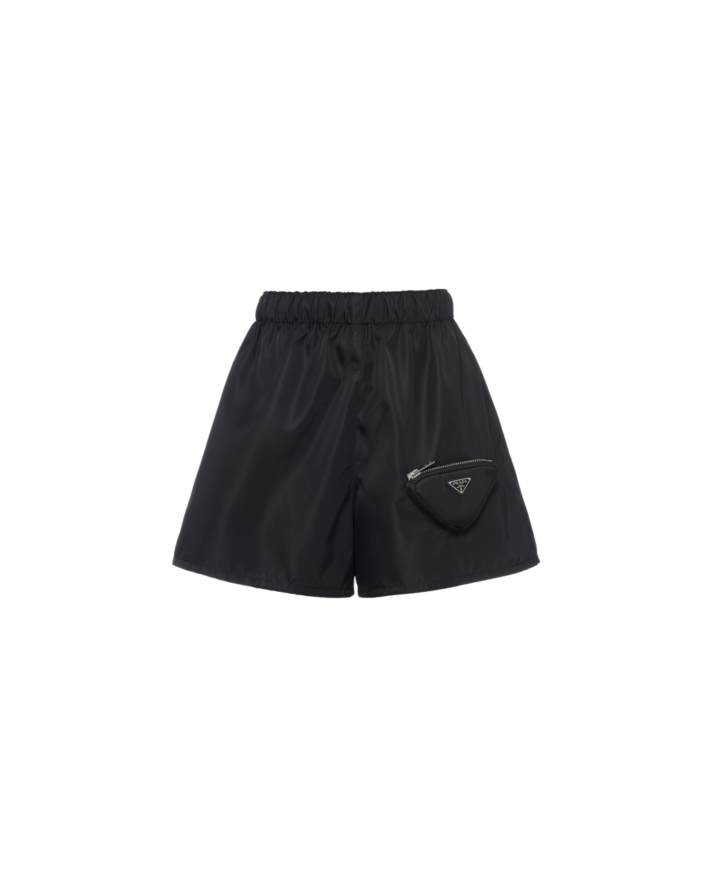 Prada Re-nylon Shorts With Pouch Fekete | JZAVSN406