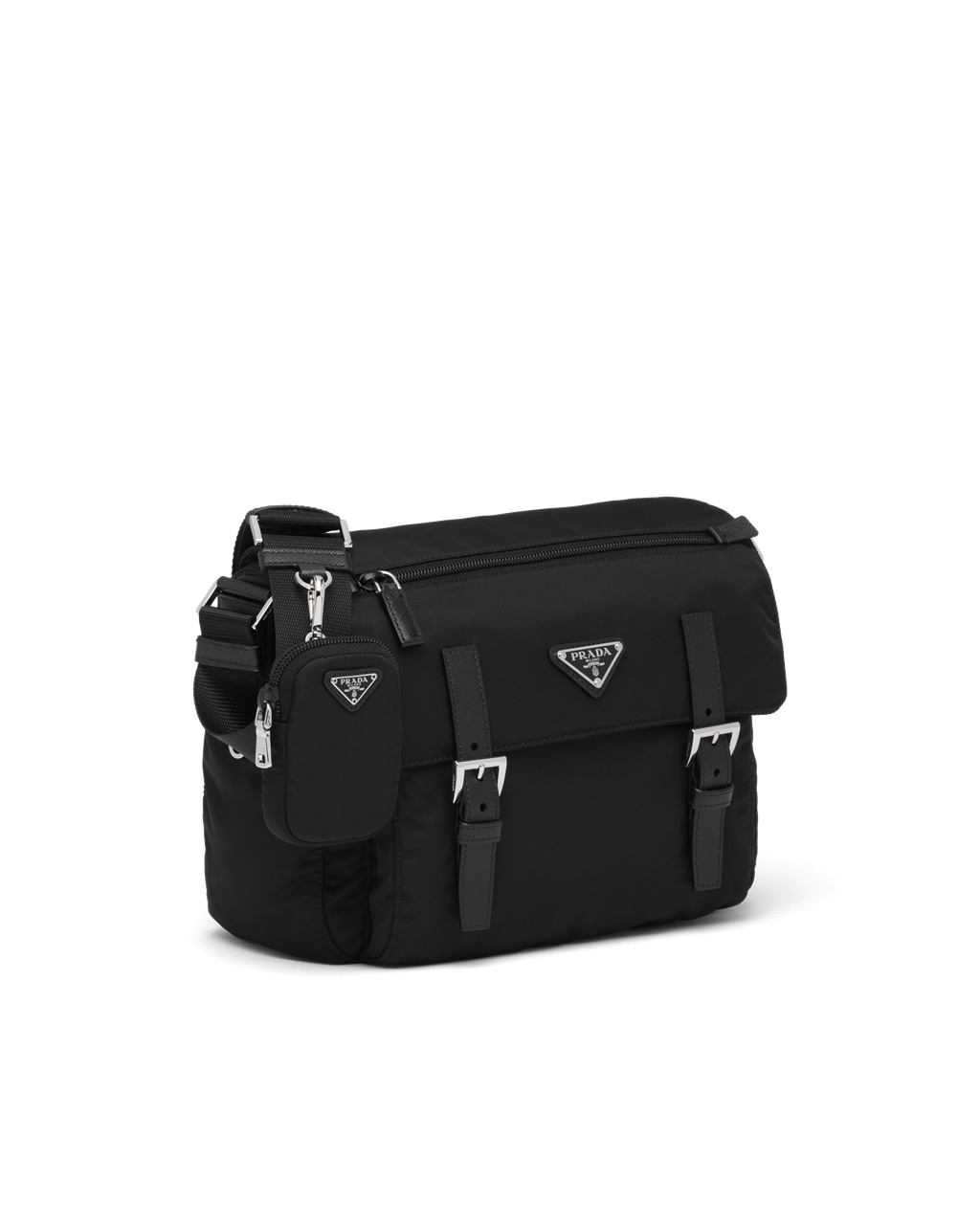 Prada Re-nylon Shoulder Bag Fekete | ZVWQOR215