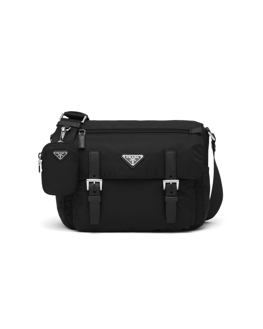 Prada Re-nylon Shoulder Bag Fekete | ZVWQOR215