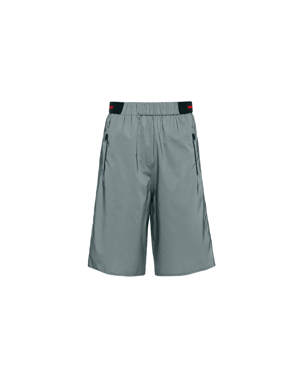 Prada Reflective Fabric Bermudas Titán | USNJDL126