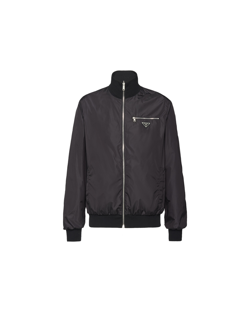 Prada Reversible Wool And Nylon Jacket Fekete | JDQONM376