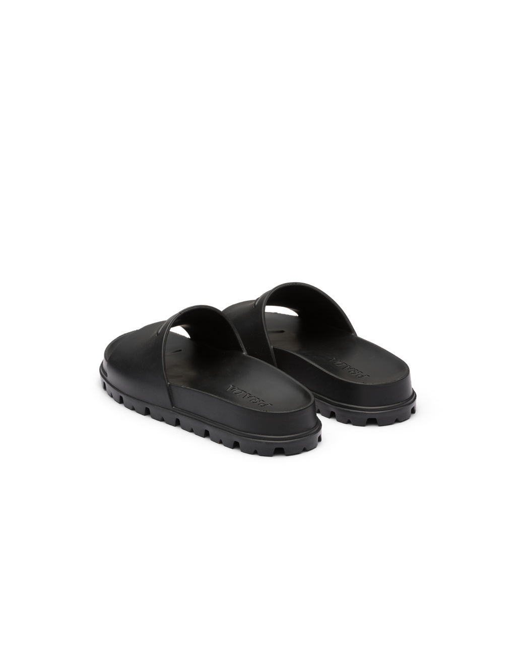 Prada Rubber Slides Fekete | CNSIEW175