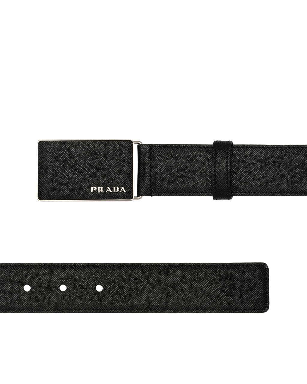 Prada Saffiano Bőr Belt Fekete | BWHDVF692